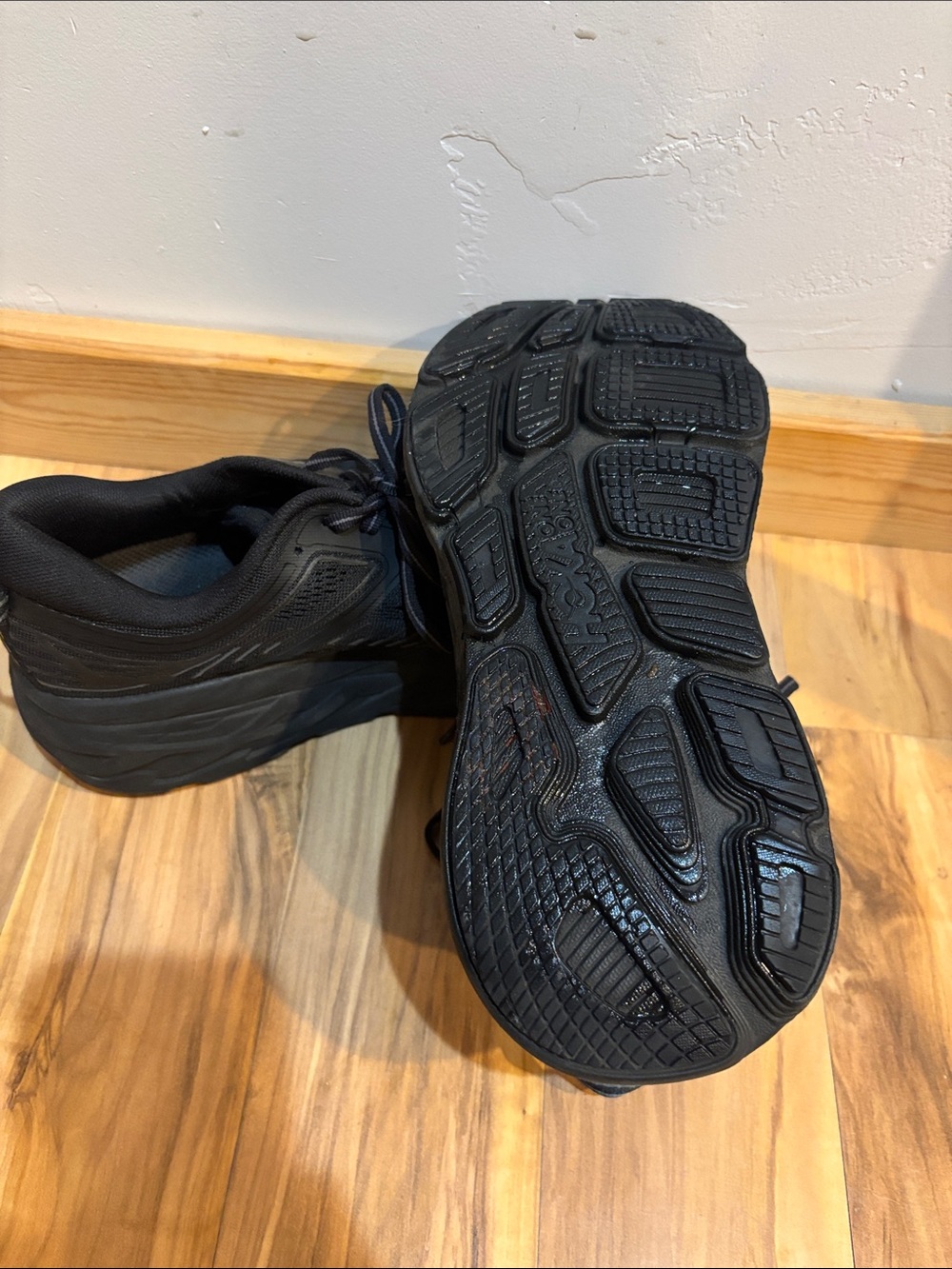 Hoka One One Women's Black Athletic Running Shoes - Picture 3 of 4